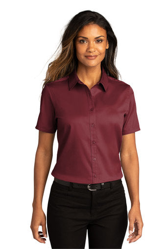 Women's Short Sleeve Button Up