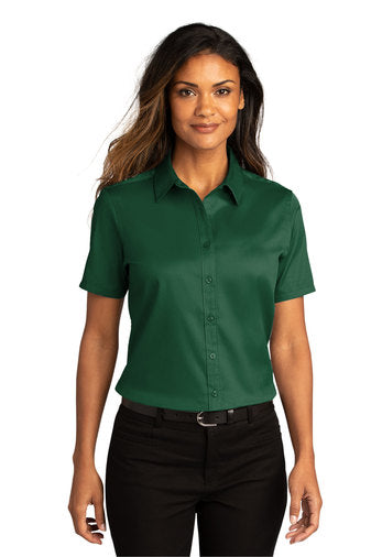 Women's Short Sleeve Button Up