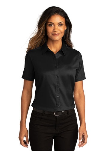 Women's Short Sleeve Button Up
