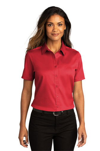 Women's Short Sleeve Button Up
