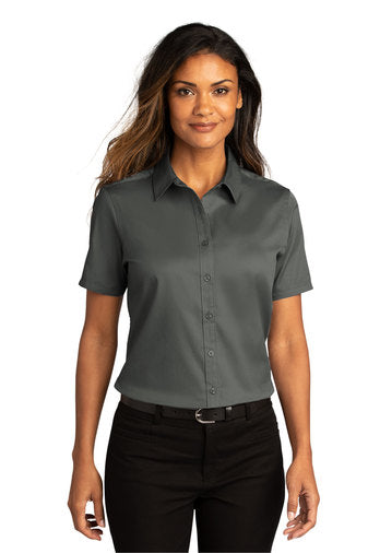Women's Short Sleeve Button Up