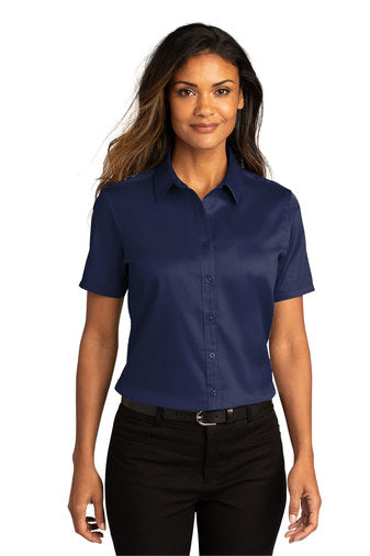 Women's Short Sleeve Button Up
