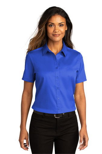 Women's Short Sleeve Button Up