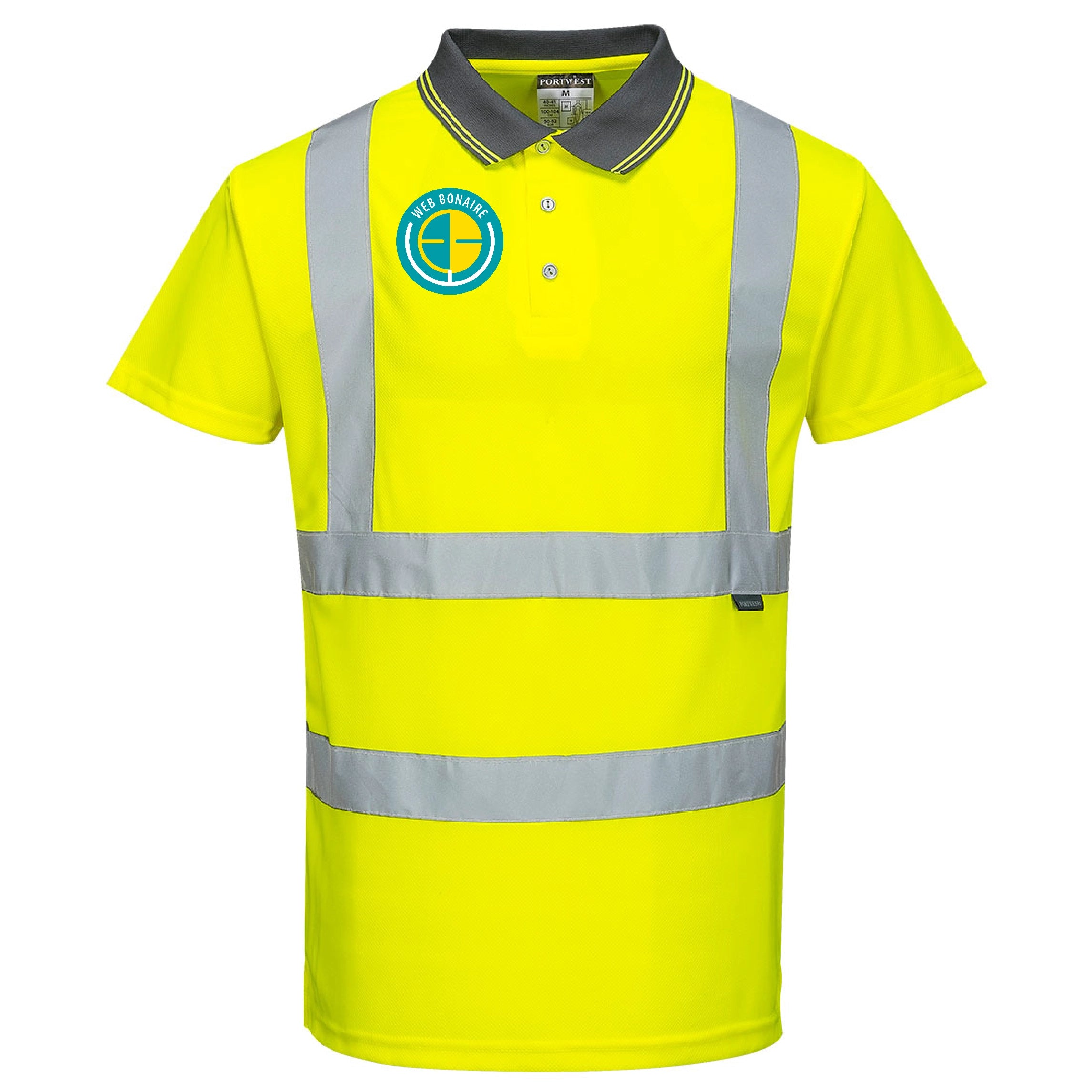 Men's High Visibility Short Sleeve Polo Shirt