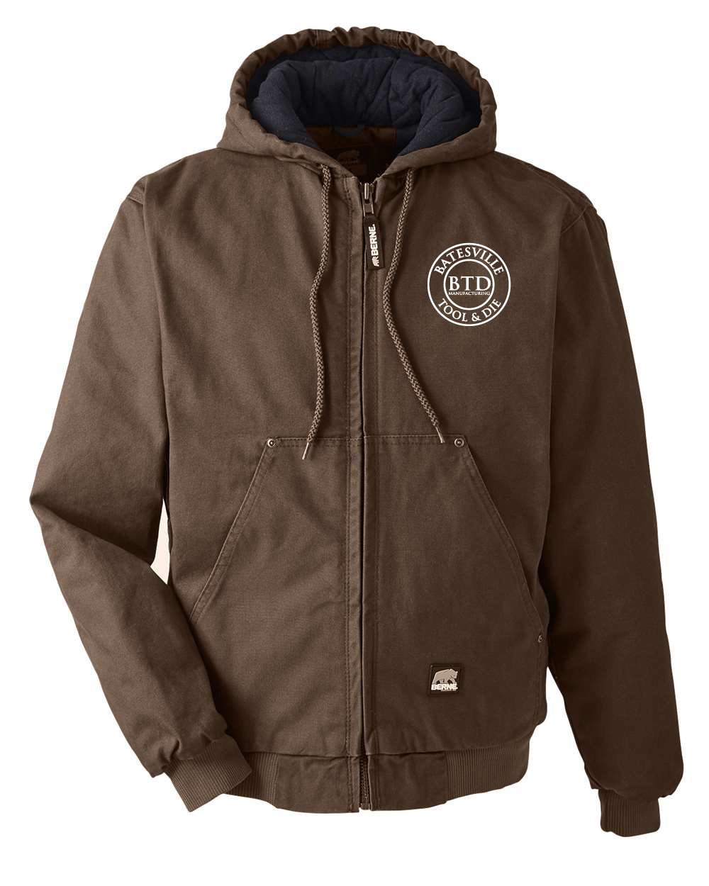 Men's Berne Heartland Cotton Duck Hooded Jacket