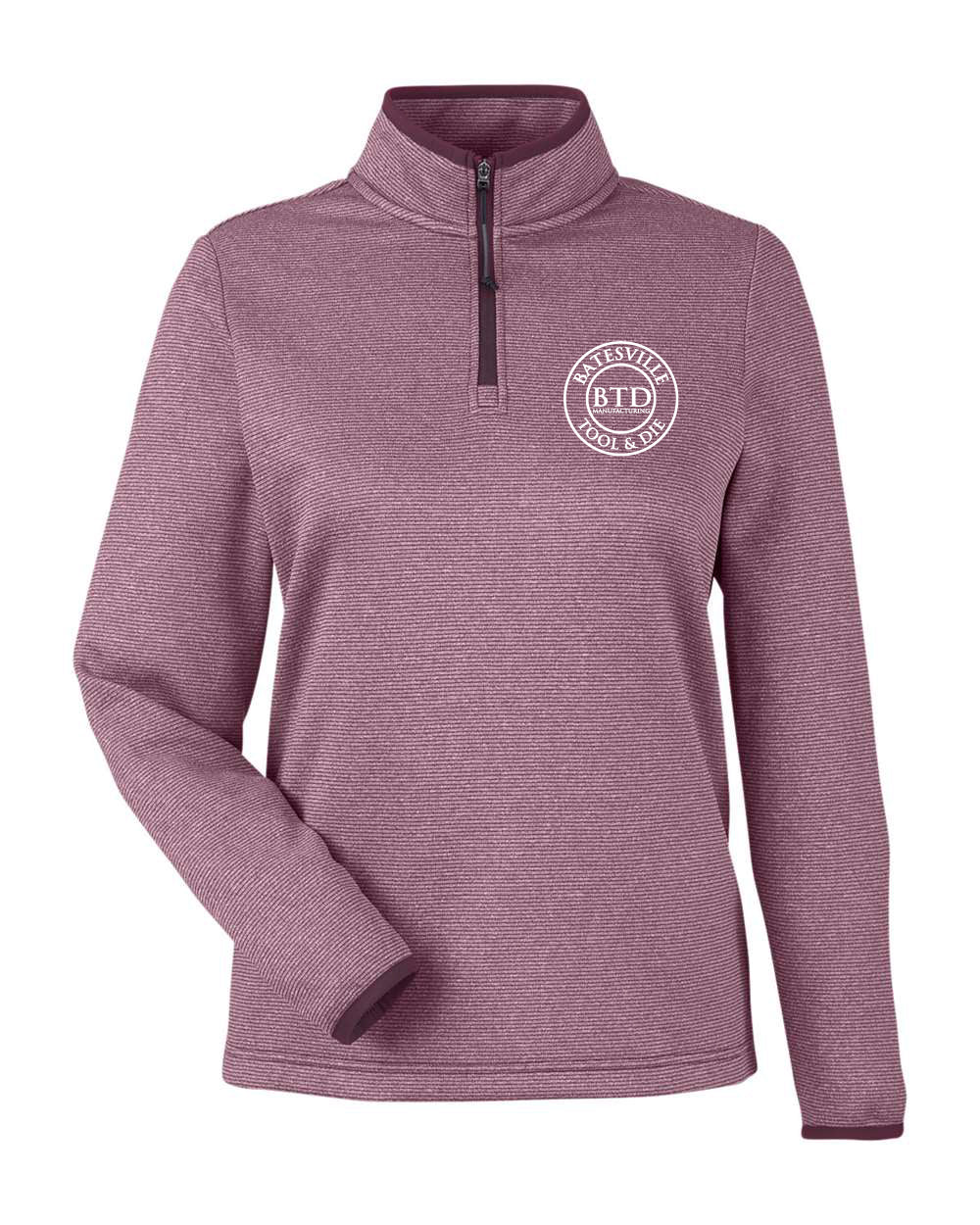 Women's Heathered Quarter Zip Pullover