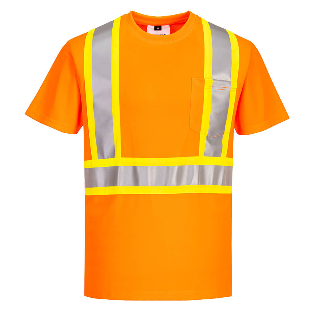 Hi-Vis X Back Contrast Tape T-Shirt