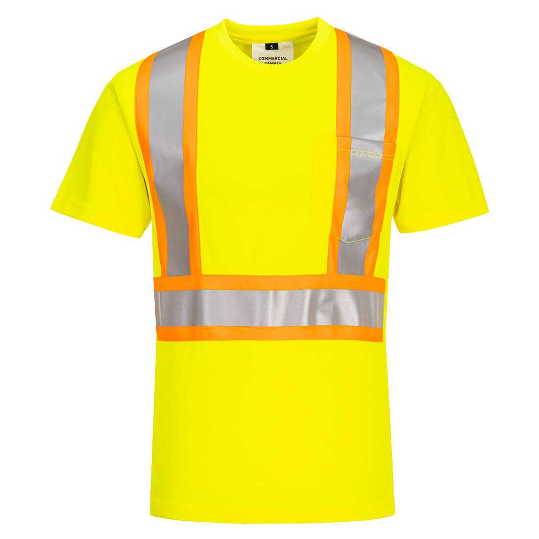 Hi-Vis X Back Contrast Tape T-Shirt