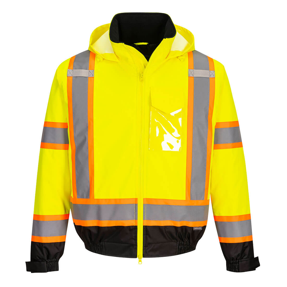 Hi-Vis X Back Contrast Tape Winter Bomber Jacket