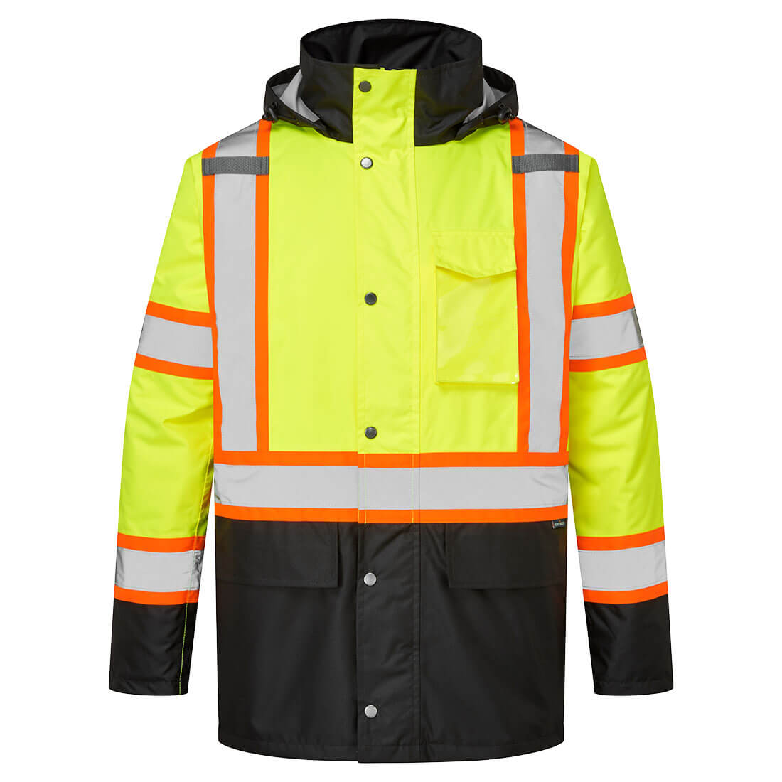 Hi-Vis X Back Contrast Tape Winter Jacket