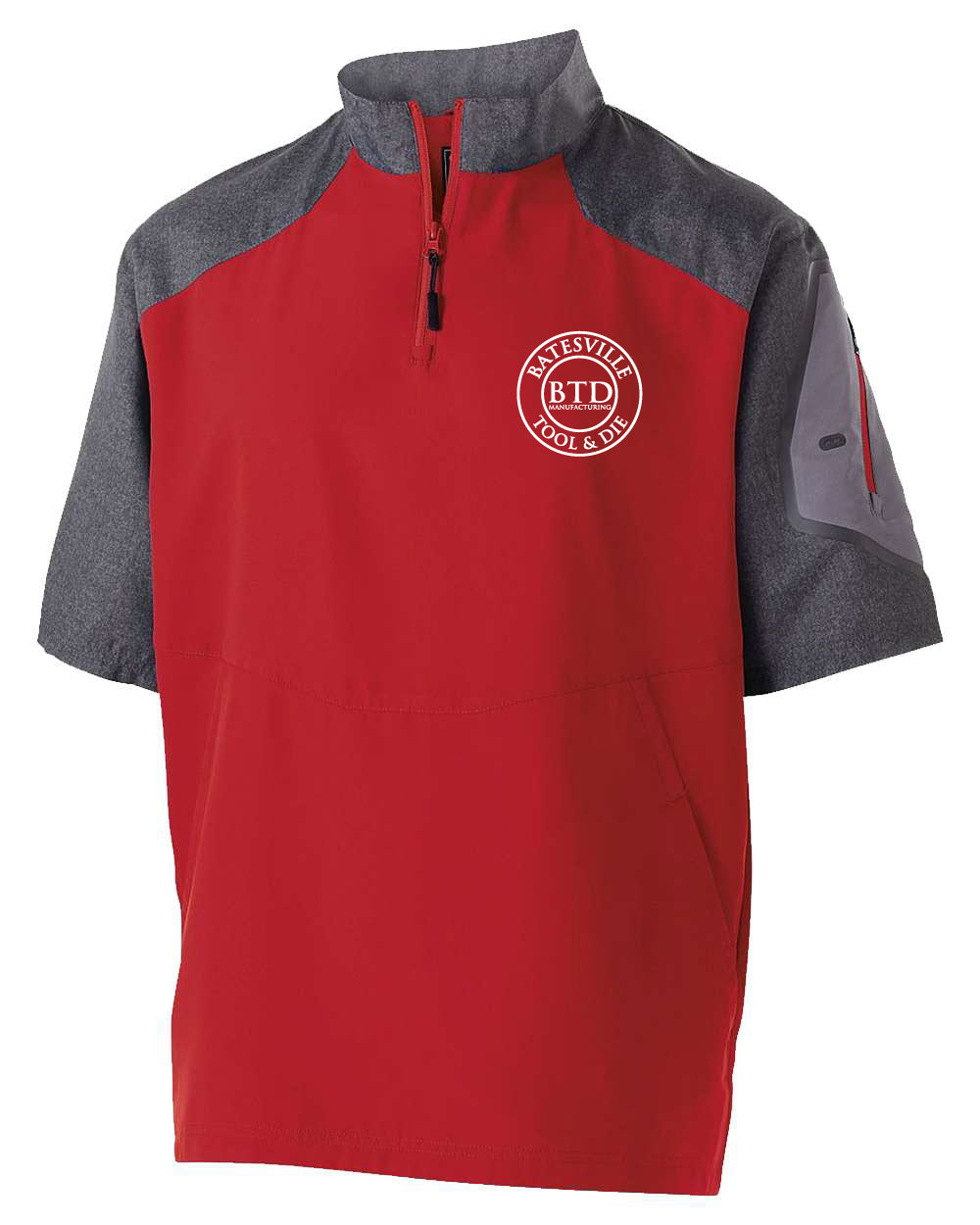 Unisex Holloway Raider Short Sleeve Quarter Zip Pullover