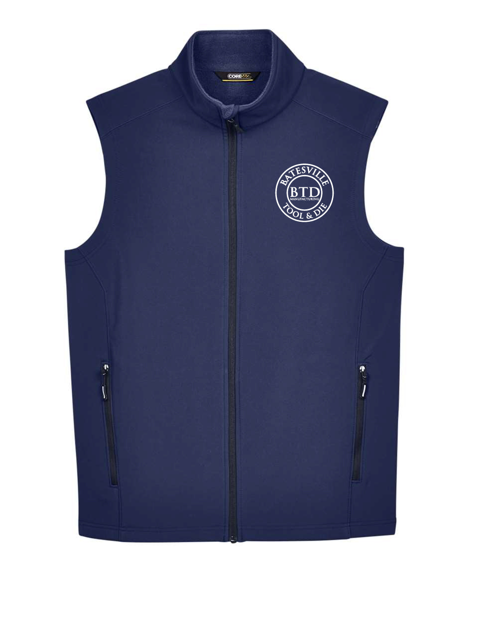 Men's Two Layer Fleece Soft Shell Vest
