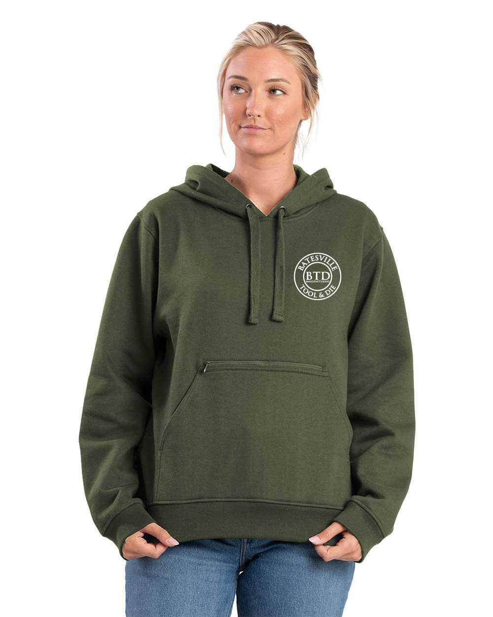 Women's Berne Heritage Zip Pocket Hooded Sweatshirt