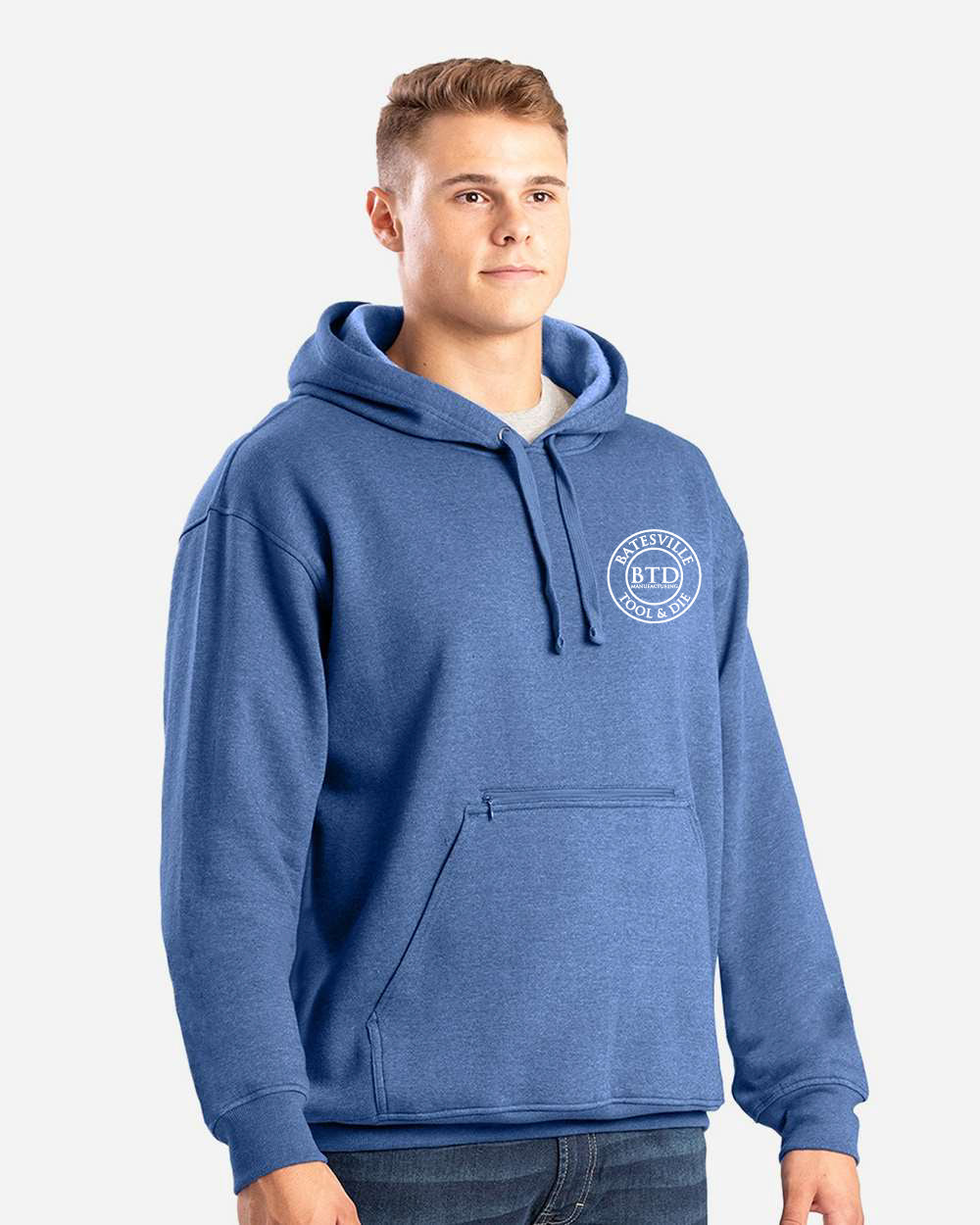Men's Berne Heritage Zip Pocket Hooded Sweatshirt