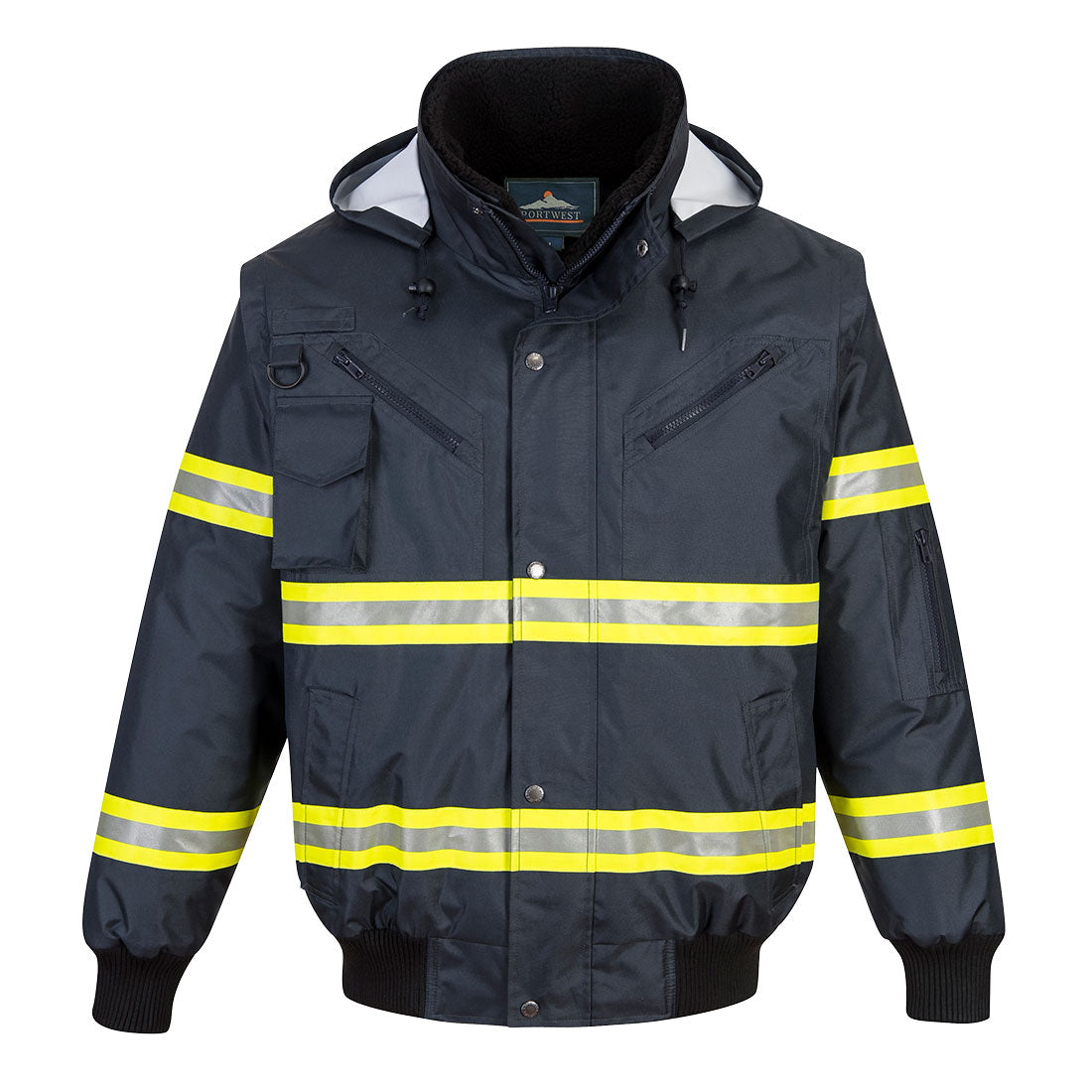 Enhanced Visibility 3-in-1 Bomber Jacket