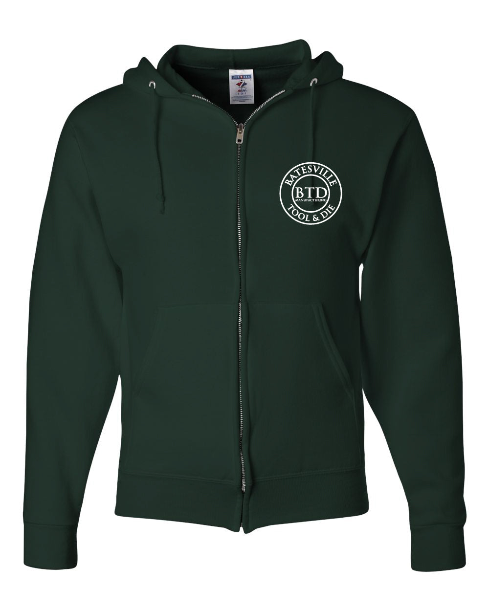 Unisex Full Zip Hooded Sweatshirt