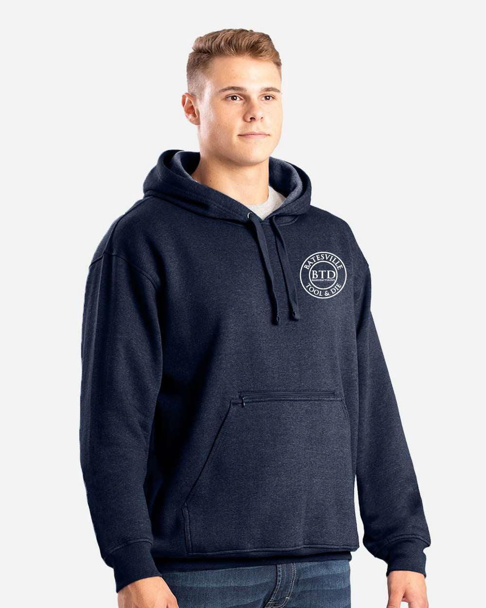 Men's Berne Heritage Zip Pocket Hooded Sweatshirt