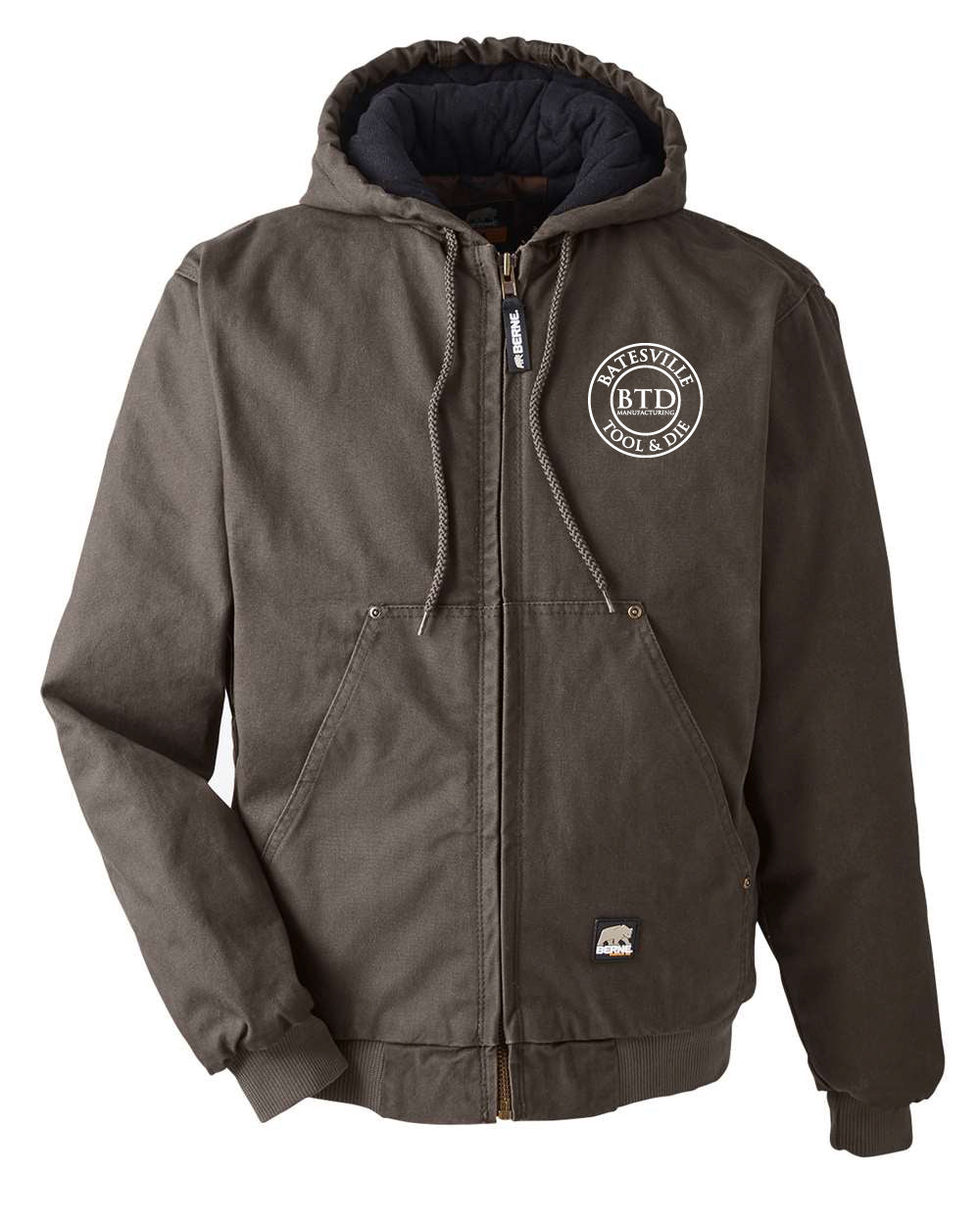 Men's Berne Heartland Cotton Duck Hooded Jacket
