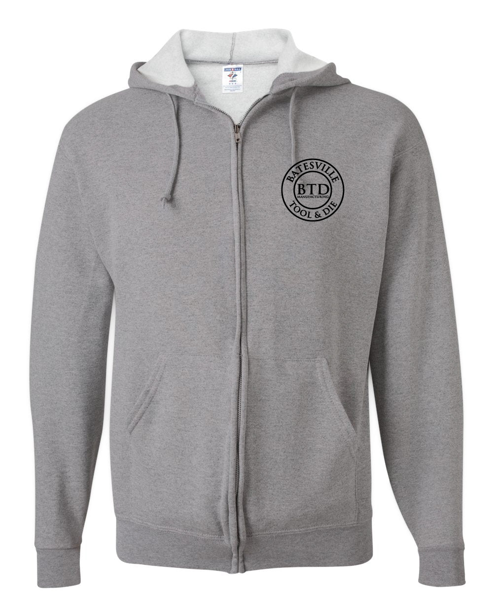 Unisex Full Zip Hooded Sweatshirt
