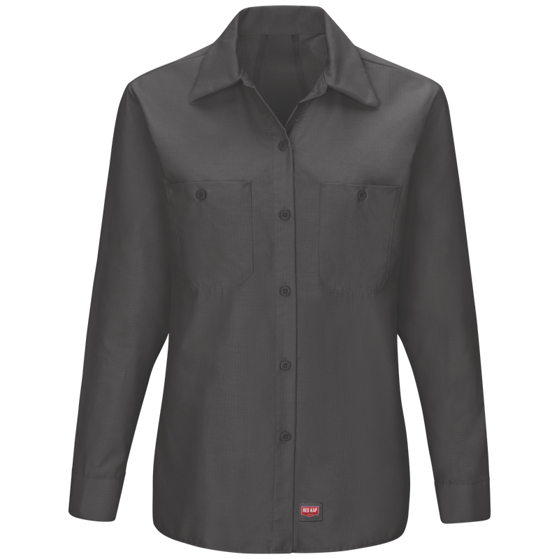Women's Long Sleeve Button Up w/Stretch