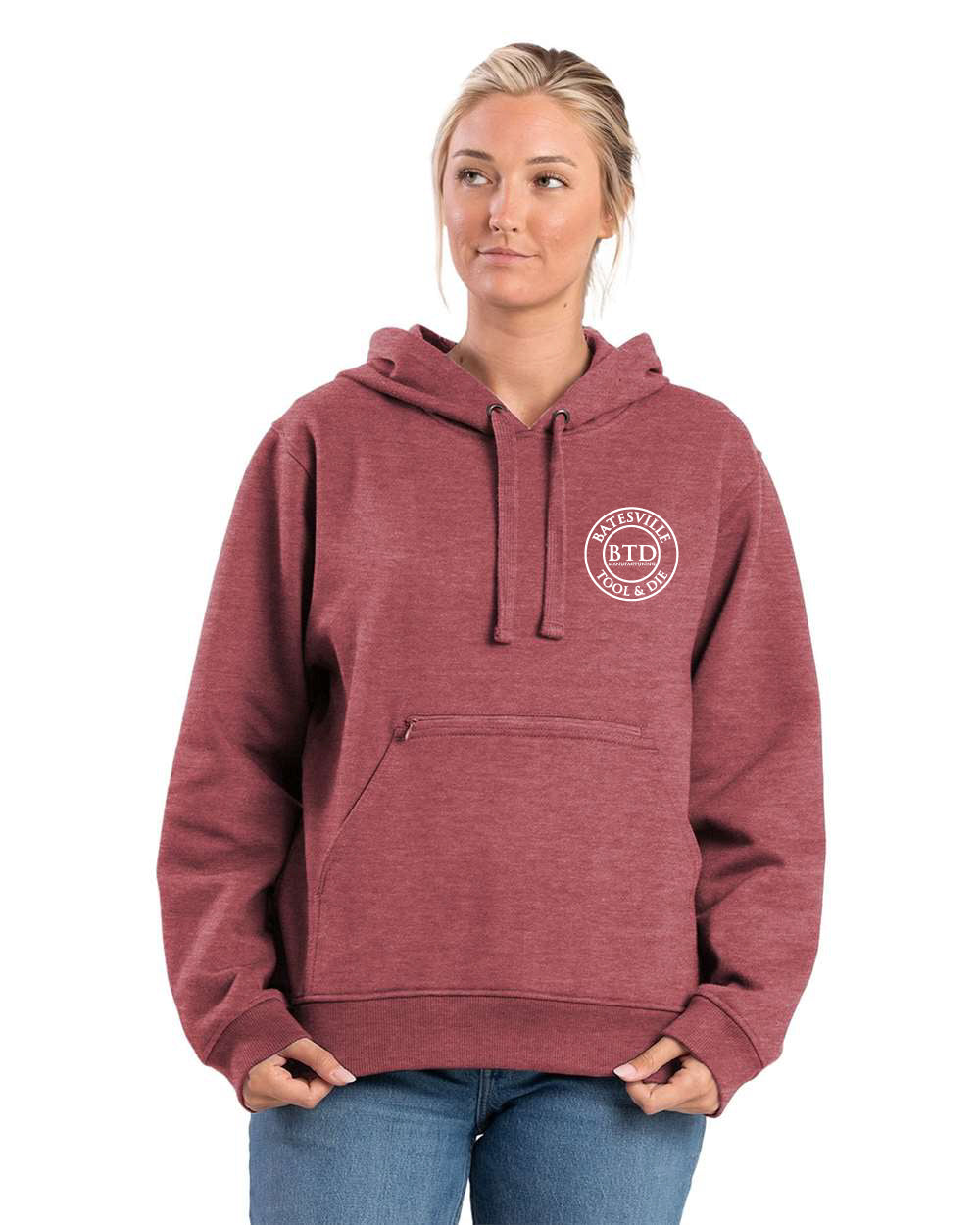 Women's Berne Heritage Zip Pocket Hooded Sweatshirt