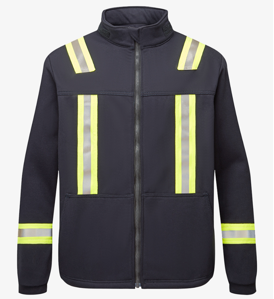 Men's FR High Visibility Zip Up Fleece