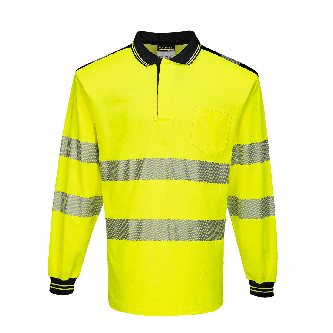 Hi-Vis Long Sleeve Polo Shirt