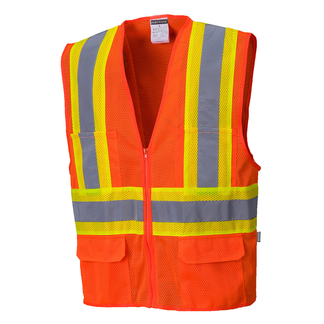 Tulsa Contrast Hi-Vis Mesh Vest - Classsic Fit
