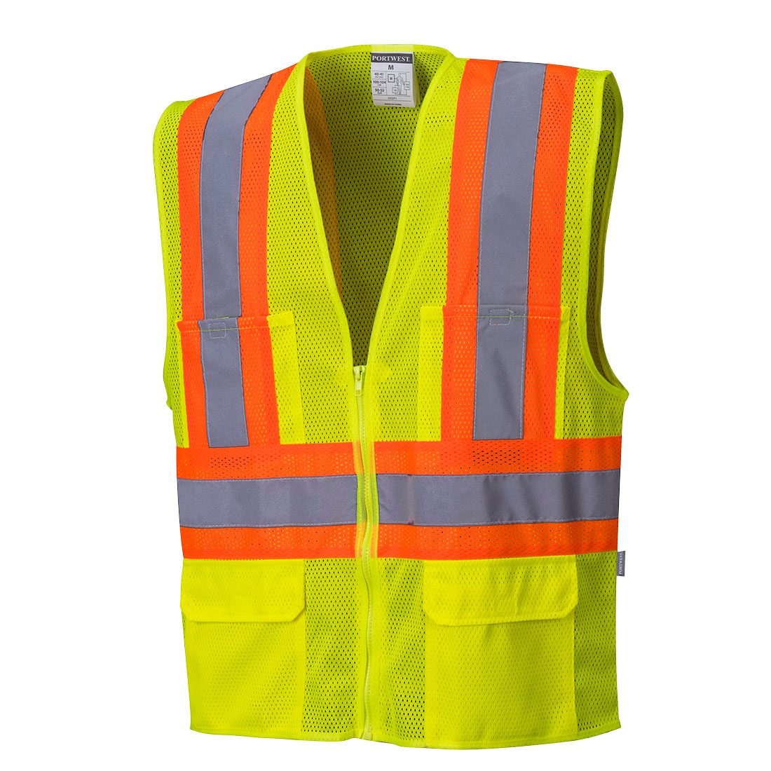 Tulsa Contrast Hi-Vis Mesh Vest - Classsic Fit