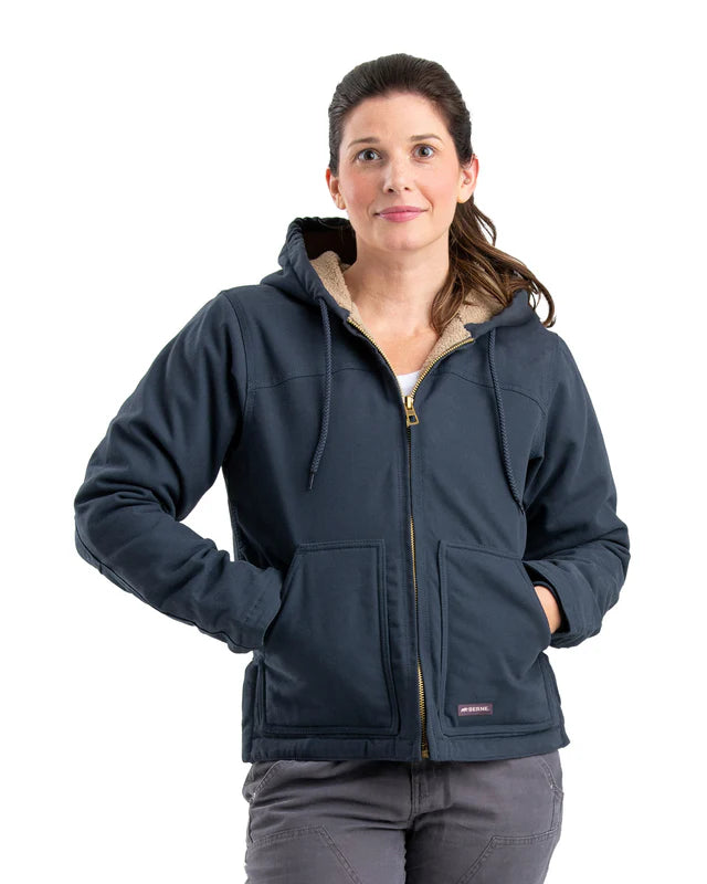 Sherpa-Lined Softstone Duck Jacket