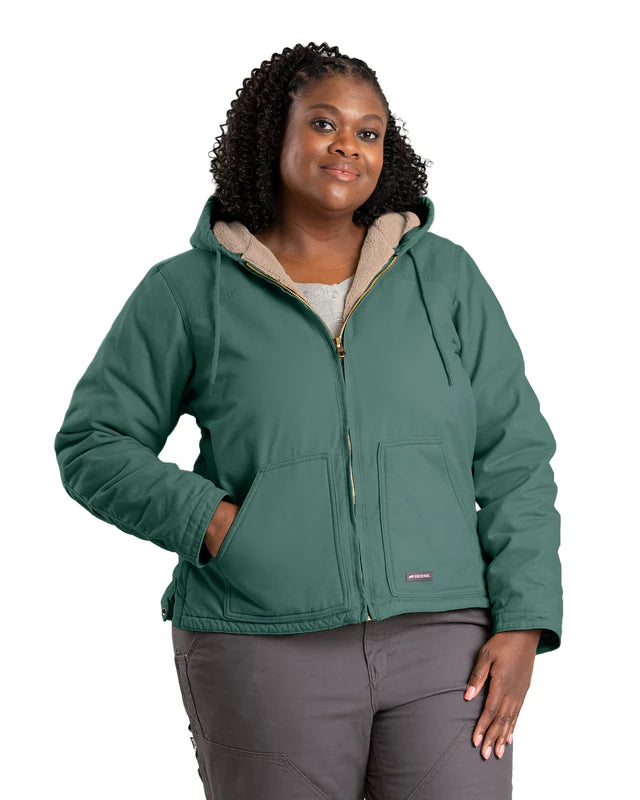 Sherpa-Lined Softstone Duck Jacket