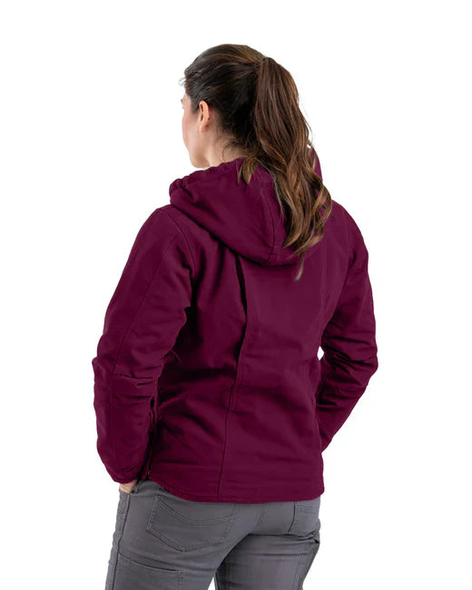 Berne Women's Sherpa-Lined Duck Hooded Jacket