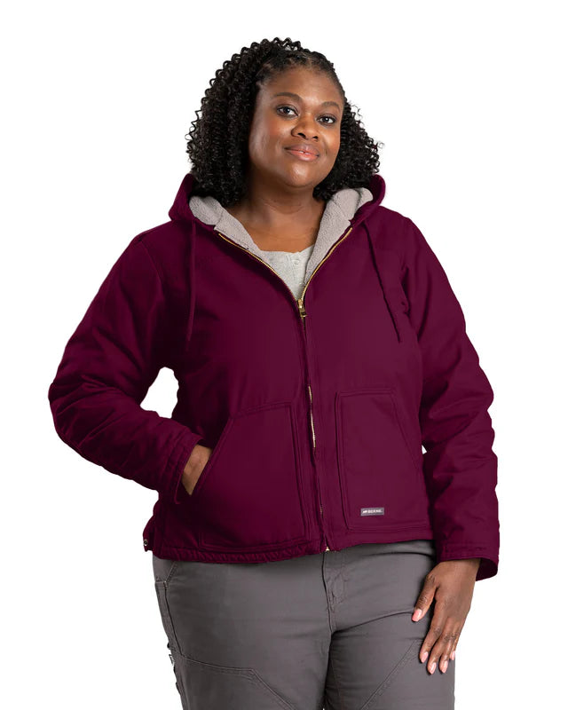 Sherpa-Lined Softstone Duck Jacket