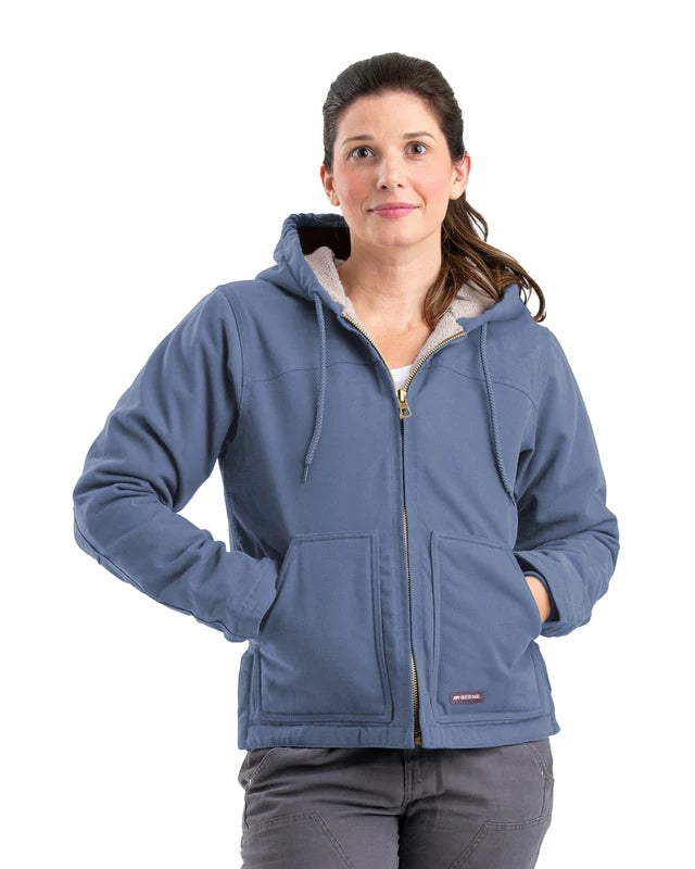 Sherpa-Lined Softstone Duck Jacket
