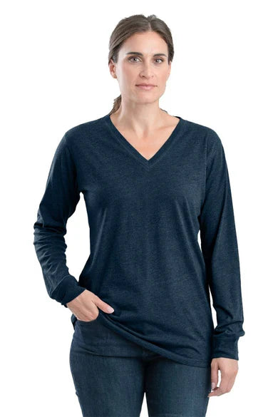Women's Performance V-Neck Long Sleeve Tee